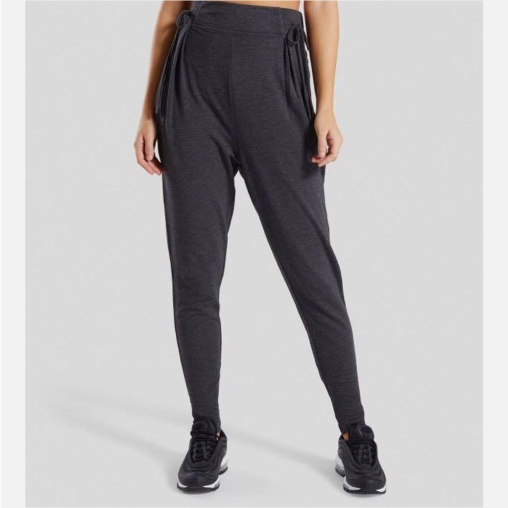 Slounge cinched jogger - black marl